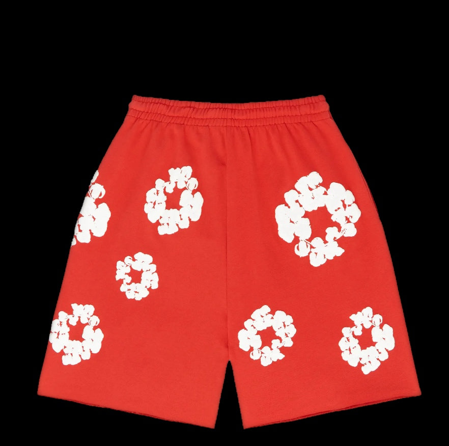 DENIM TEARS SHORTS (RED)