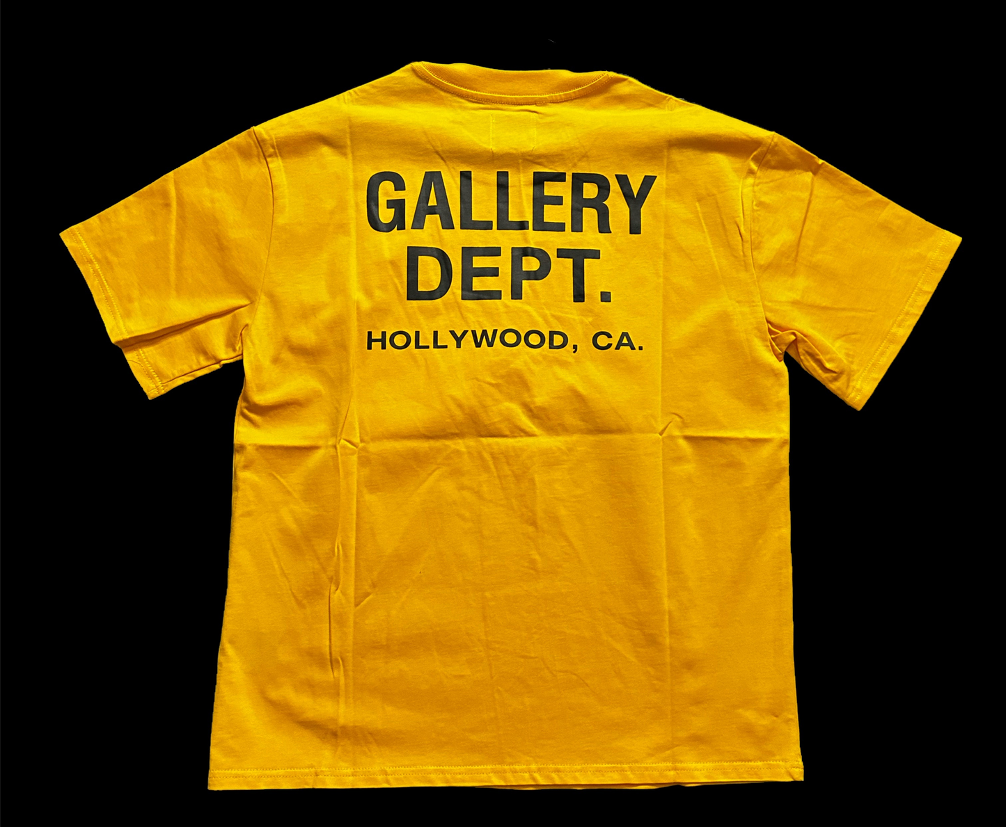 GALLERY DEPT VINTAGE SOUVENIR T-SHIRT (YELLOW/BLACK)