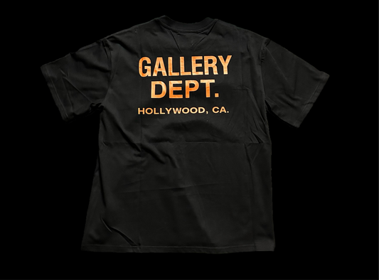 GALLERY DEPT SOUVENIR T-SHIRT(BLACK/ORANGE)