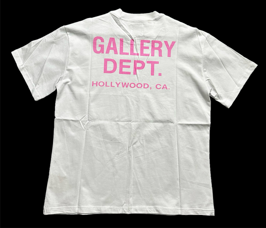 GALLERY DEPT SOUVENIR T-SHIRT (WHITE/PINK)